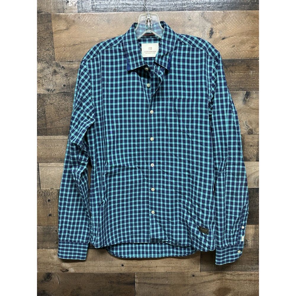 Scotch & Soda Men's True Gentleman Long‎ Sleeve Button Up Size Medium
